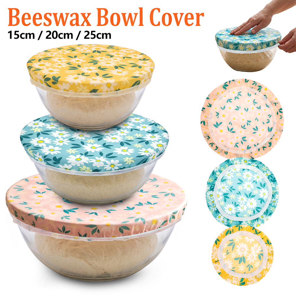 3Pcs Beeswax Bowl Cover Reusab - đánh giá và giá Beeswax Food Cover