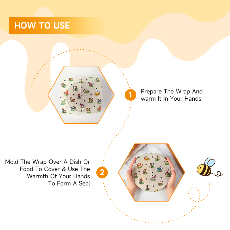 6 Packs (2S. 2M, 2L) reusable  - đánh giá và giá Beeswax Food Cover