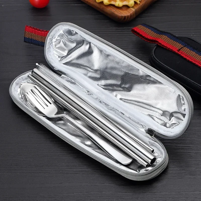 8Pcs/set Tableware Reusable Tr - đánh giá và giá Bamboo Cutlery Travel