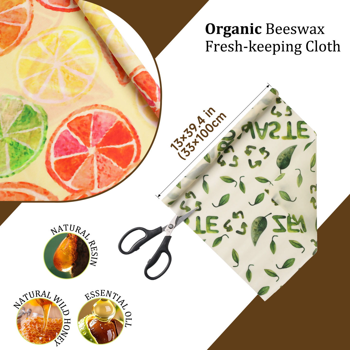33x100cm Cropable Reusable Bee - đánh giá và giá Beeswax Food Cover