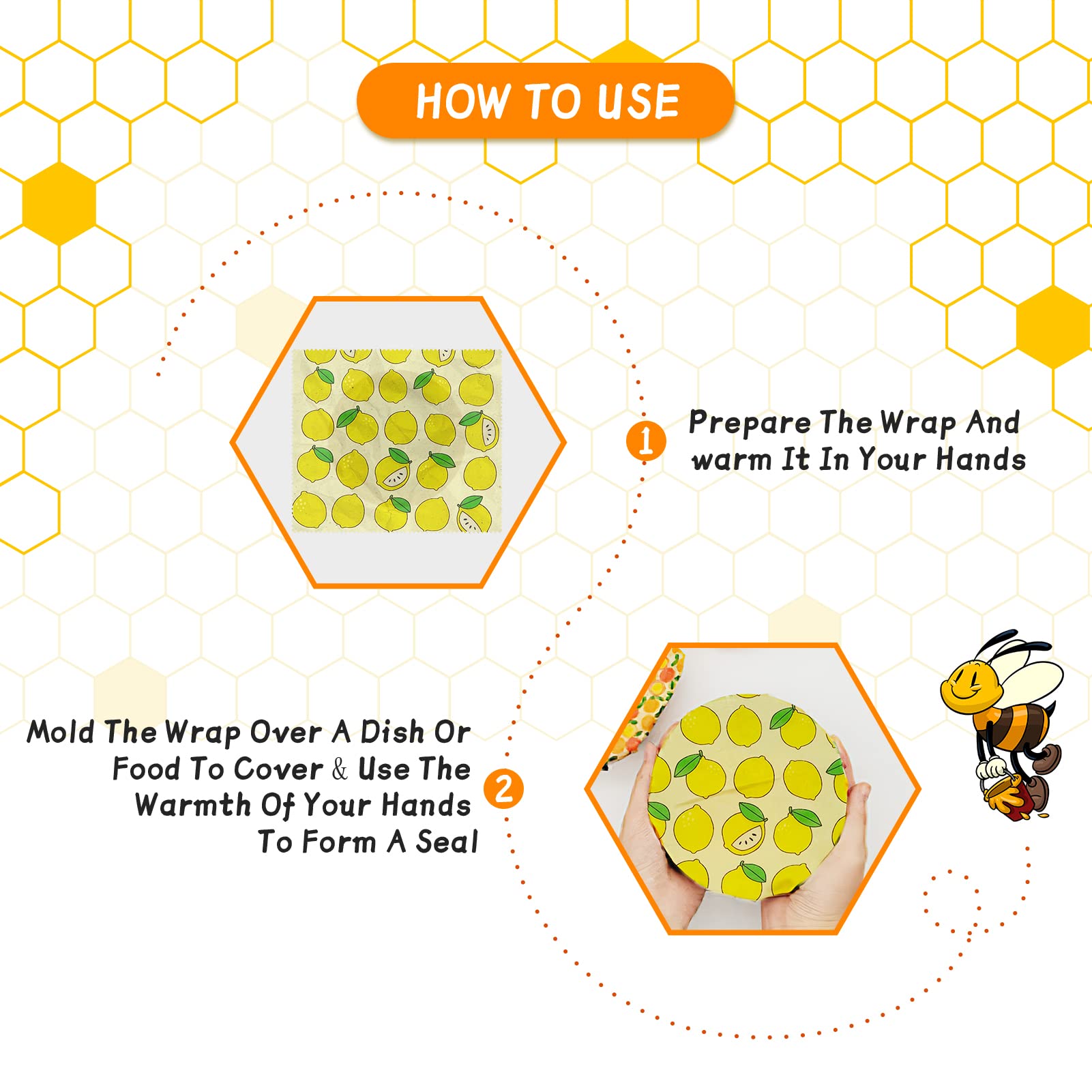 3PC/SET Beeswax Food Wraps Reu - đánh giá và giá Beeswax Food Cover