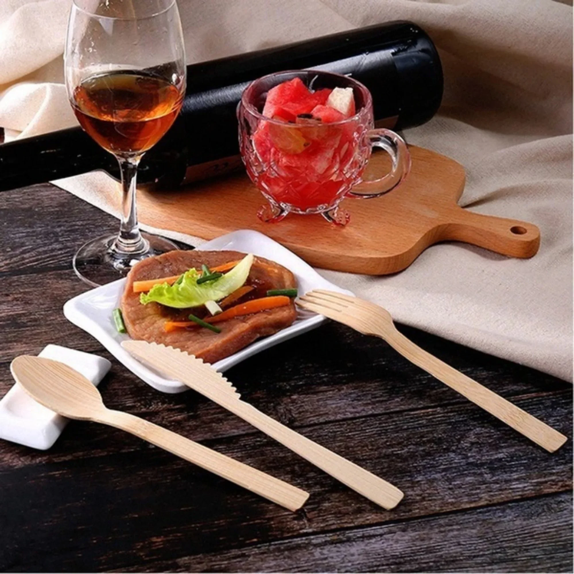 Bamboo Travel Cutlery Set Fork - đánh giá và giá Bamboo Cutlery Travel