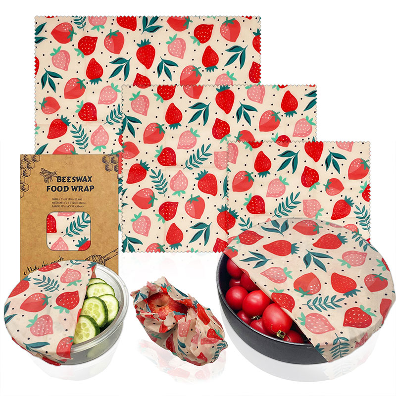 3Pcs/Set Cotton Beeswax Wrap C - đánh giá và giá Beeswax Food Cover