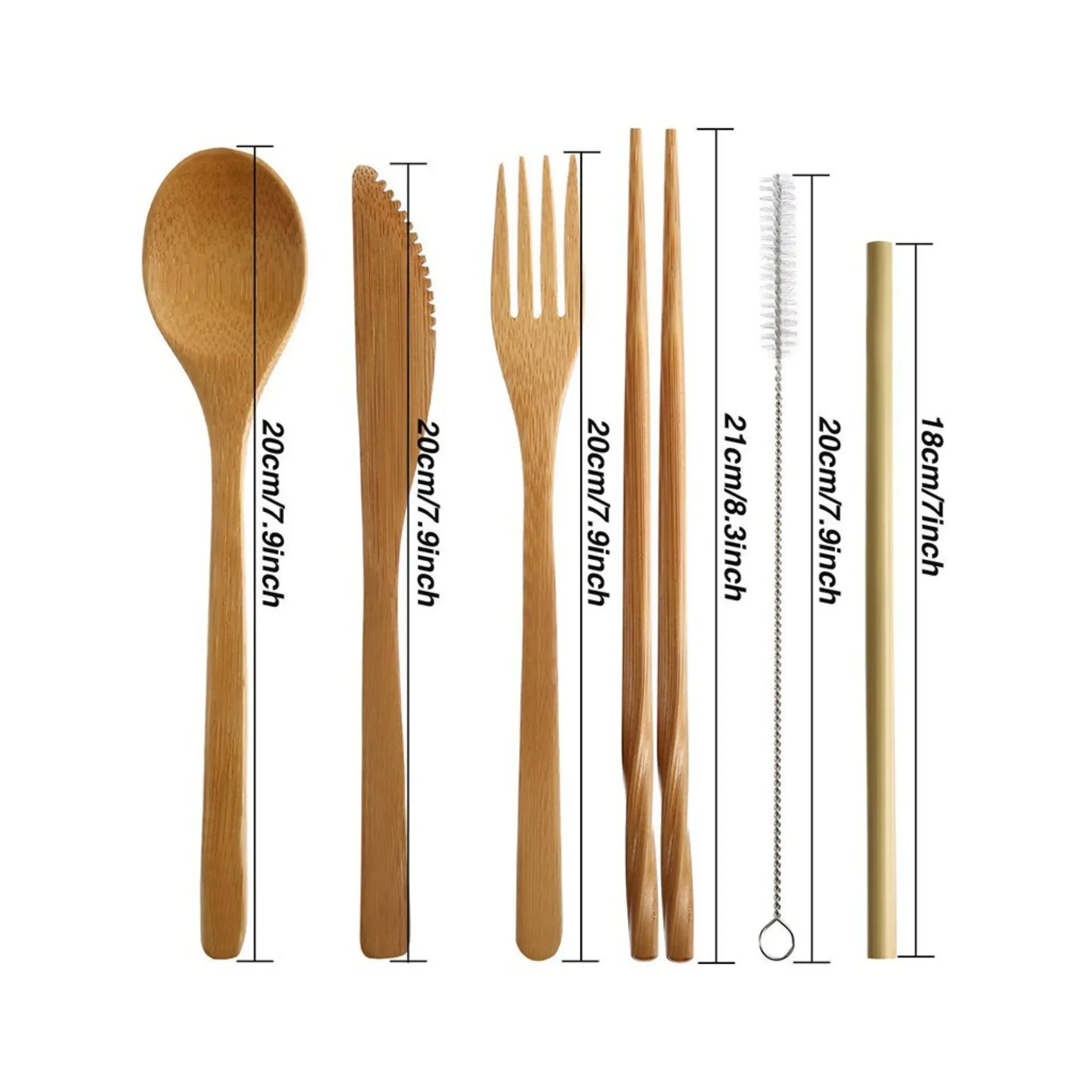 Reusable Bamboo Travel Cutlery - đánh giá và giá Bamboo Cutlery Travel