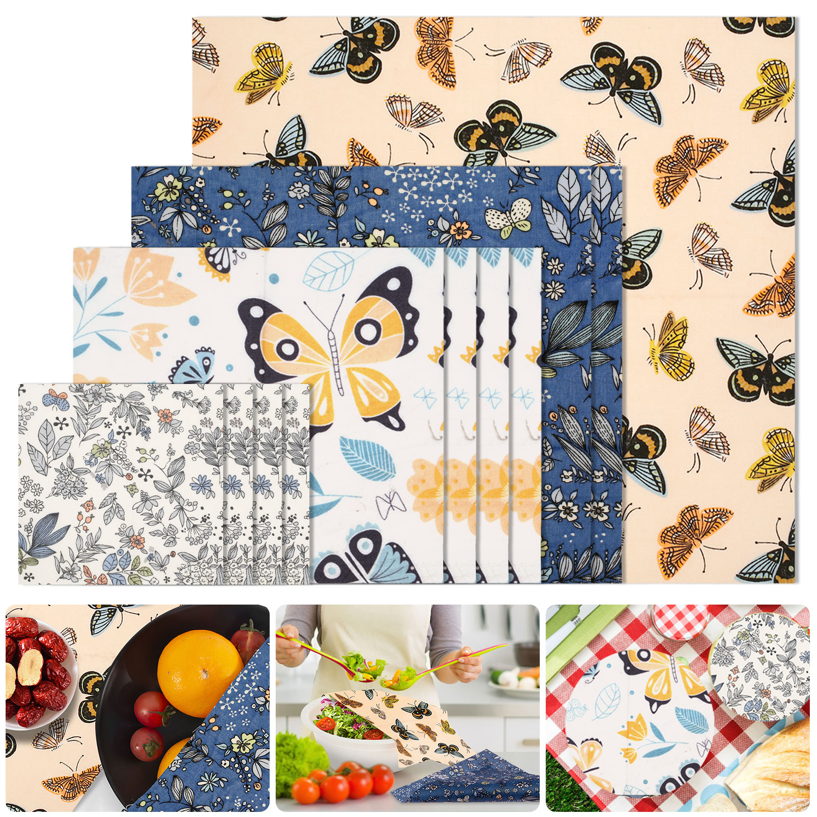 11 Pcs Beeswax Food Wrap Set R - đánh giá và giá Beeswax Food Cover