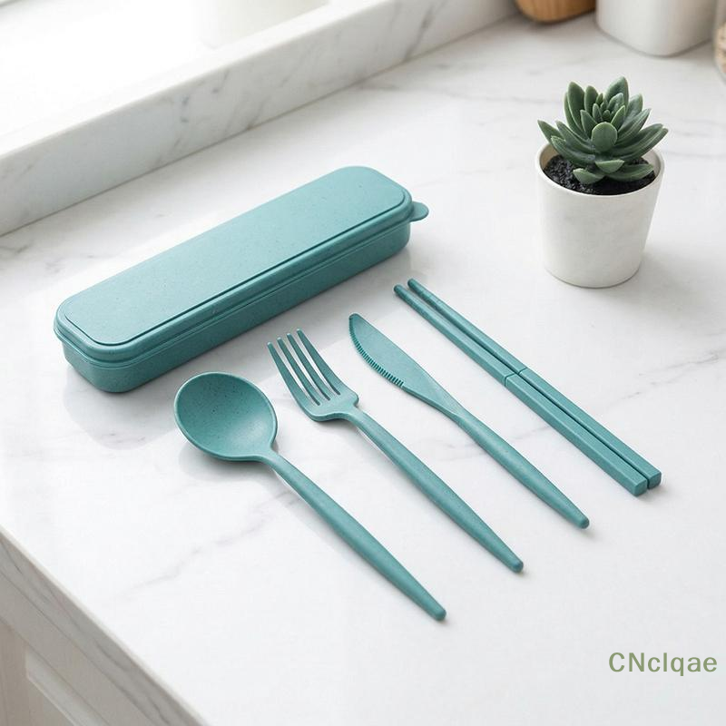 [TG813]Wheat Straw Tableware S - đánh giá và giá Bamboo Cutlery Travel
