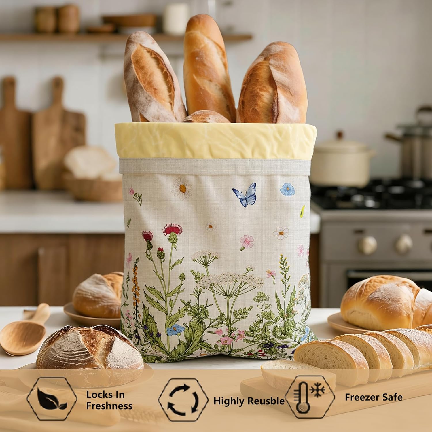 Reusable Beeswax Bread Bags fo - đánh giá và giá Beeswax Food Cover